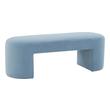long bench with shelf Tov Furniture Benches Light Blue