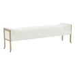 red patterned ottoman Tov Furniture Benches Cream