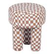 grey and gold accent chair Tov Furniture Ottomans Brown