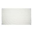 solid area rug Tov Furniture Rugs White