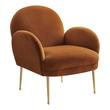 chaise lounge cream Tov Furniture Accent Chairs Cognac