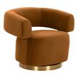lounge chair accent Tov Furniture Accent Chairs Cognac