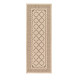 solid ivory rug Unique Loom Area Rugs Beige Machine Made; 6x2