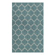 Rugs Unique Loom Outdoor Trellis Polypropylene Teal 3129043 Area Rugs Blue navy teal turquiose indig synthetics Olefin polyester po Area Rugs Area rugOutdoor Octagons Rectangular 8x5 