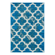 Rugs Unique Loom Nashville Indoor/Outdoor Polypropylene Turquoise 3132491 Area Rugs synthetics Olefin polyester po Outdoor Rectangular 6x4 
