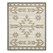 beige and white rug Unique Loom Area Rugs Light Brown Machine Made; 10x8