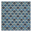 Rugs Unique Loom Outdoor Eden Trellis Polypropylene Blue 3138652 Area Rugs Blue navy teal turquiose indig synthetics Olefin polyester po Area Rugs Area rugOutdoor Octagons Square 6x6 