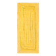 Rugs Unique Loom Braided Chindi 100% Cotton Yellow 3142718 Area Rugs Yellow Cotton denim 6x2 