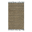 blue kitchen mats and rugs Unique Loom Area Rugs Natural/Black Hand Woven; 5x3