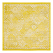 Rugs Unique Loom Blake Penrose Polypropylene Yellow 3143429 Area Rugs Yellow synthetics Olefin polyester po Square 8x8 