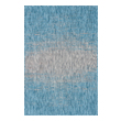blue and gray rug Unique Loom Area Rugs Aqua Blue Machine Made; 6x4