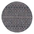 Rugs Unique Loom Outdoor Tribal Trellis Polypropylene Charcoal Gray/Beige 3145071 Area Rugs Beige Cream beige ivory sand n synthetics Olefin polyester po Area Rugs Area rugOutdoor Octagons Round 4x4 