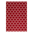 Rugs Unique Loom Rounded Trellis Frieze Polypropylene Red 3146719 Area Rugs Red Burgundy ruby synthetics Olefin polyester po Rectangular Round 14x10 