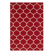 Rugs Unique Loom Rounded Trellis Frieze Polypropylene Red 3146723 Area Rugs Red Burgundy ruby synthetics Olefin polyester po Rectangular Round 10x7 