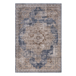 7 by 8 rug Unique Loom Area Rugs Navy Blue/Beige Machine Made; 14x10