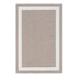 8 by 11 rug size Unique Loom Area Rugs Taupe/Ivory Machine Made; 3x2