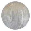 art deco wall Uttermost Metal Wall Décor This Solid Iron Wall Disc Is Hand Painted In Ombre Brushstrokes Of Gray And Light Yellow Tones Sealed With A Glossy Coating.