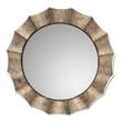 mirror decorator Uttermost Modern Round Mirrors Kinder Tarnished Silver With Black.