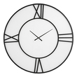 decorative table clocks Uttermost Wall Clocks Modern Style Wall Clock Featuring A Matte Black Frame And A White Glass Face. Quartz Movement Ensures Accurate Timekeeping. Requires One "AA" Battery.