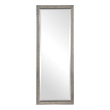 living room decorative wall mirror Uttermost Metallic Silver Mirror This Leaner Style Mirror Features A Solid Wood Frame Showcasing A Diamond Studded Texture On Face And Outside, Finished In A Lightly Antiqued Metallic Silver.