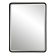 tall standing floor mirror Uttermost Large Mirror This Mirror Features A Deep Metal Band Surrounding An Offset Inner Ledge Finished In A Sleek Satin Black. Mirror Has A Generous 1 1/4" Bevel And May Be Hung Horizontal Or Vertical.