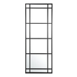 tall decorative mirror Uttermost Large Rectangular Mirror This Mirror Features A Heavy Iron Frame With Deep Channels Inspired By Old Warehouse Windows, Finished In Satin Black. May Be Hung Horizontal Or Vertical.
