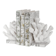 bath room set Uttermost Bookends Set Of Two Bookends Featuring Textured Faux White Coral On Crystal Bases. Sizes: S- 5x9x8, L- 6x9x8