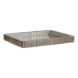 cheap designer mirrors Uttermost Decorative Bowls & Trays Contemporary Tray Showcases An Organic Ribbed Texture Finished In Silver Leaf With A Mirrored Base.