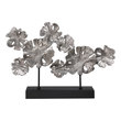 table statues for the home Uttermost Figurines & Sculptures Inspired By Lotus Flowers, This Sculpture Is Finished In A Contemporary Silver Leaf With Noticeable Texture And Distressed Details. The Piece Is Supported By An Iron Foot Finished In Matte Black.