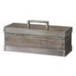 bathroom accessories box design Uttermost Decorative Boxes Natural Wood Box With A Light Chestnut Stain And Antiqued Silver Accents With A Lift-off Lid. NA