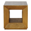 glass coffee Uttermost Accent & End Tables A Fun Accent That Can Be Doubled As A Coffee Table, Faceted With Lightly Antiqued Mirror, Accented With Open Beveled Ends In Antiqued Gold Leaf.
