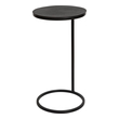 table door Uttermost Accent & End Tables Modern And Streamlined, This Round Accent Table Is Constructed In An Aged Black Iron Featuring A Cast Textured Aluminum Slab Top Finished In A Plated Antique Bronze
