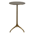 small glass coffee table Uttermost Accent & End Tables Showcasing Industrial Styling, This Hand Crafted Accent Table Features An Solid Cast Aluminum Construction With A Tripod Base Finished In Antique Gold.