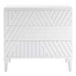 modern round dresser Uttermost Chests & Cabinets Chests and Cabinets Refreshingly Modern, This Geometric Accent Chest Features Carved Drawer Fronts, Creating A Monochromatic Statement In A Crisp White Finish.