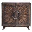 Chests and Cabinets Uttermost Kohana PB CARB PHASE 2 WITH JAVAWOOD Featuring A Glowing Hand Rubbe Accent Furniture 25842 792977258422 Console Cabinet BlackebonyGrayGrey Metal Brass Wood MDF Oak Plywo Black Gray Grey SilverMetal Br 