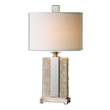Table Lamps Uttermost Bonea RESIN STEEL LINEN Lightly Antiqued Stone Ivory F Lamps 26508-1 792977265086 Stone Ivory Table Lamps Beige Cream beige ivory sand n TABLE Blown Glass Crystal Cement L Complete Vanity Sets 