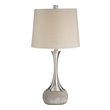 tiffany light shade Uttermost Brushed Nickel Lamp This Sleek Spun Metal Base Features A Plated Brushed Nickel Finish, Displayed On A Smoothed Natural Concrete Foot.
