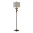 remote light fixture Uttermost Floor Lamp Smoked Mercury Glass Accented With Brushed Nickel Metal Details.