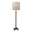 tiffany style desk lamp Uttermost Parnell Industrial Buffet Lamp This Buffet Lamp Has A Rustic Industrial Feel Featuring A Hammered Steel Base With A Heavily Antiqued Brass Plated Finish, Paired With A Rust Black Foot With Crystal Accent.