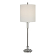 very small table lamps Uttermost Steel Buffet Lamp This Steel Buffet Lamp Features Clean, Simple Detailing With A Polished Nickel Base And Unique Foot, Adorned With Thick Crystal Accents.