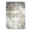 Rugs Uttermost Ulen Viscose White Charcoal Saffron Gray Rugs 71508-8 792977757857 7.5 X 11 Rug Gray GreyWhite snow synthetics Olefin polyester po 