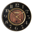 big kitchen wall clocks Uttermost Wall Clocks Weathered Laminated Clock Face With Cast Brass Details. Quartz Movement Ensures Accurate Timekeeping. Requires One "AA" Battery.