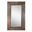 oval wall mirrors decorative Uttermost Large Wood Mirrors Antiqued Hickory Undertones With A Light Gray Wash And Burnished Distressing. Carolyn Kinder