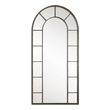 oval mirror wall decor Uttermost Metal Arch Mirrors Aged Black Metal With Light Rust Distressing. NA