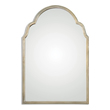 ornate oval mirror Uttermost Petite Silver Arch Mirrors Hand Forged Metal Finished In A Lightly Antiqued Silver Champagne.