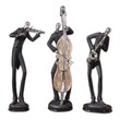 bronze garden ornaments Uttermost Figurines & Sculptures Slate Gray Figurines With Silver Plated Accents And Dark Chestnut Brown Bases. NA