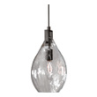 pendant ceiling lamp shades Uttermost Mini Pendants Matte Black With Clear Watered Glass.