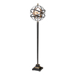 home outdoor light Uttermost Sphere Floor Lamp Metal Armillary Sphere Finished In A Dark Oil Rubbed Bronze And French Gold Leaf Sitting On Top Of A Sleek Tapered Base. Three 60-watt BT58, Antique Style Bulbs Included.