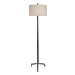 sea glass lamp shade Uttermost Cast Iron Floor Lamp Tapered Cast Iron With A Subtle Textured Surface, With A Raw Steel Finish And Burnished Distressing.