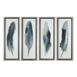 photo gallery wall frames Uttermost Feather Art Frame Is Finished In Champagne Silver Leaf Accented By A Black Satin Inner Lip.  Prints Are Under Glass